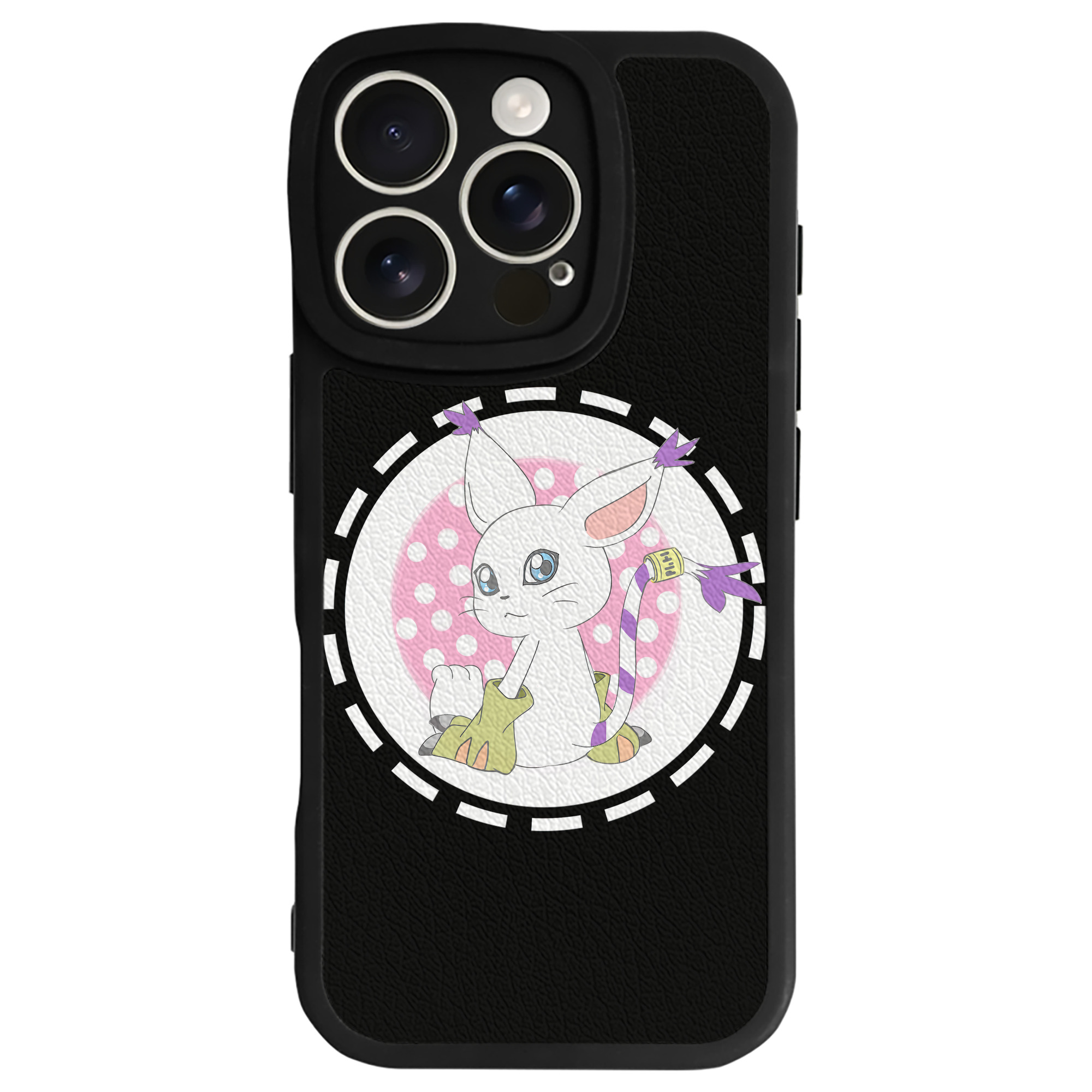 （画像用） Digimon デジタルモンスター/デジモン 【iPhone 16シリーズ対応】シリコンスマホケース（レザー調） 材質：シリコン